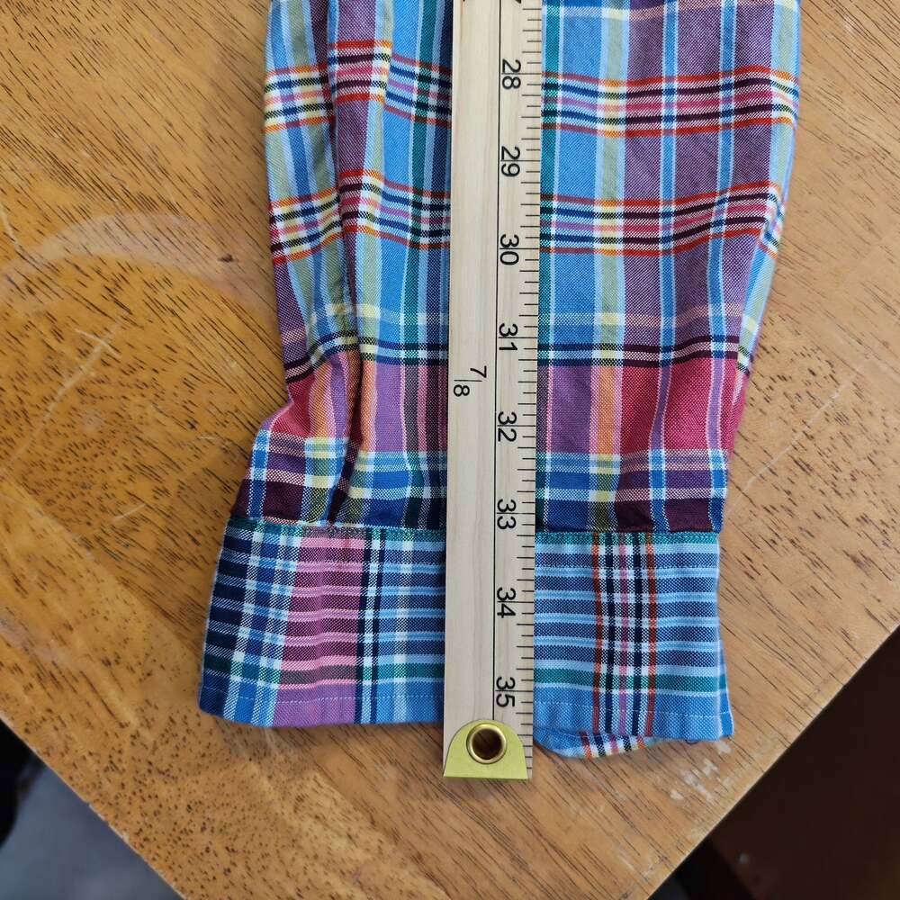 Ralph Lauren Classic Fit Long Sleeve Plaid Button-Down Shirt XXL - Picture 8 of 8